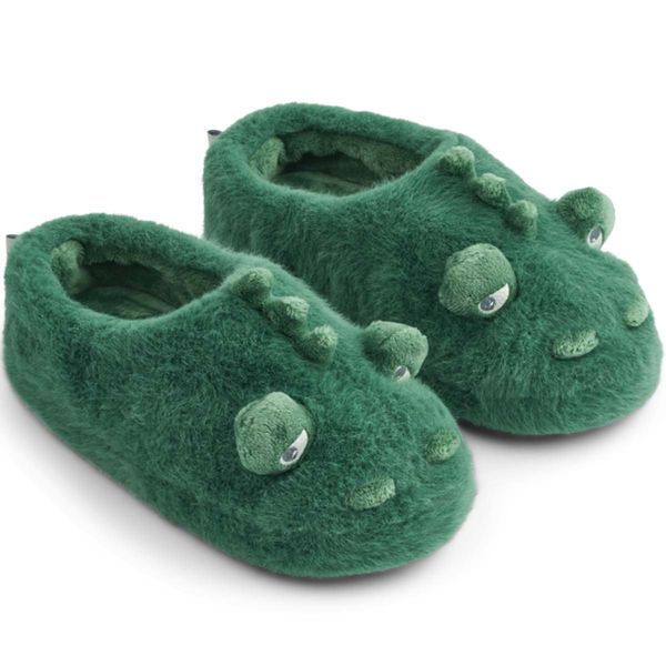 Hovedbilde Liewood Aviaja krokodille tøfler til barn, Green ...