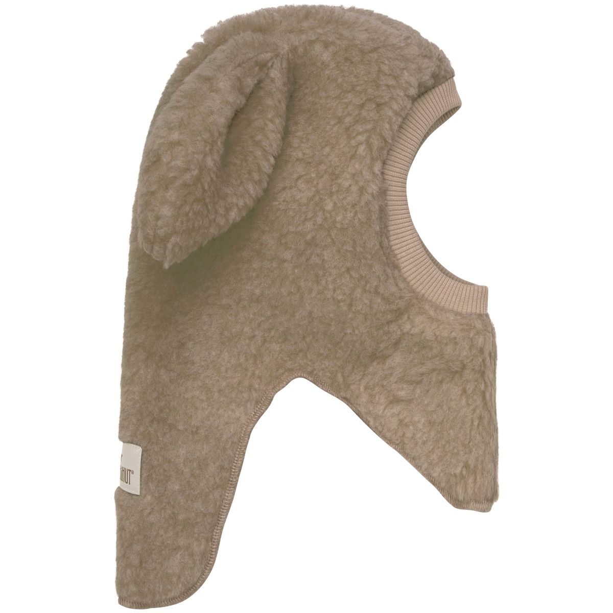 HUTTEliHUT Teddyull Balaclava Kanin, Camel Melange
