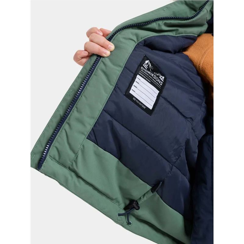 Didriksons Bjärven Kids 5 parkas, Dark Moss