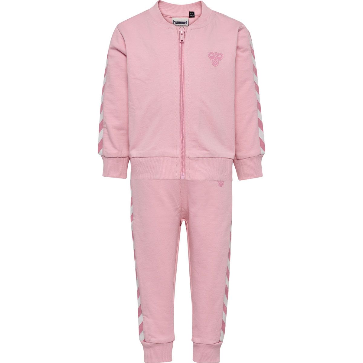 Hummel Chevron joggedress-sett til småbarn, Pink Nectar