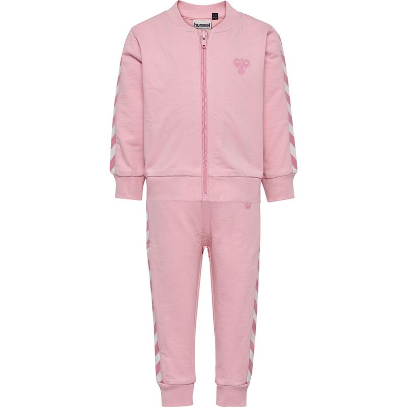 Hummel Chevron joggedress-sett til småbarn, Pink Nectar
