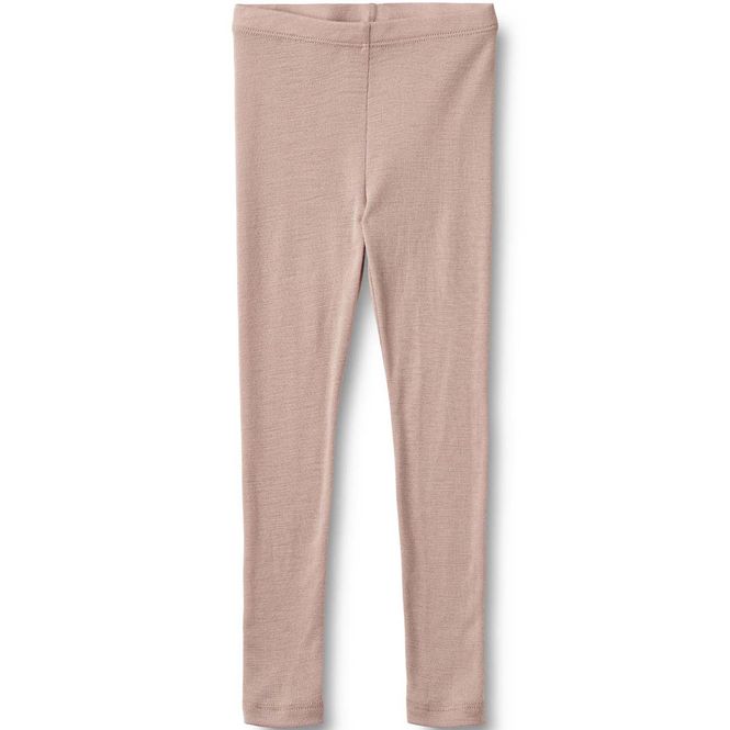 Hovedbilde Wheat Agi leggings i ull til barn, Dry Rose