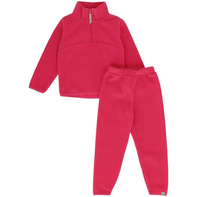 Hovedbilde Gullkorn Berg fleece-sett til barn, Flamingo