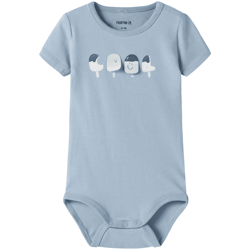 Name It Nbmjensen kortermet body, Blue Fog