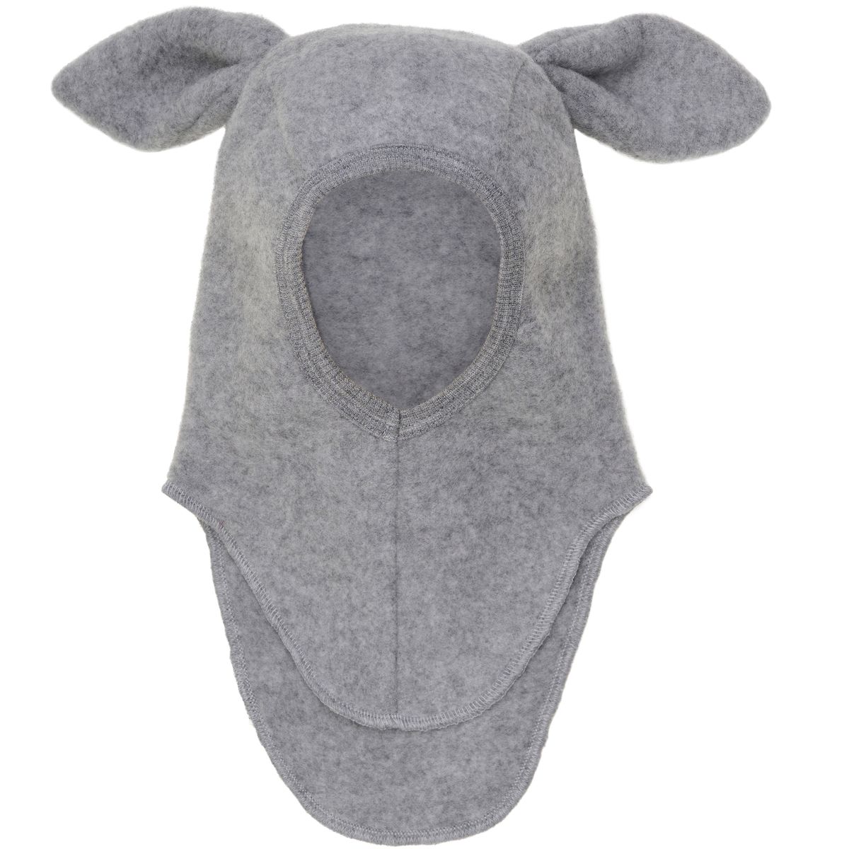 HUTTEliHUT Balaclava Kanin ullfleece, Medium Grey Mel