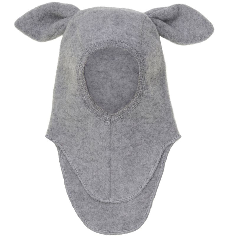 HUTTEliHUT Balaclava Kanin ullfleece, Medium Grey Mel