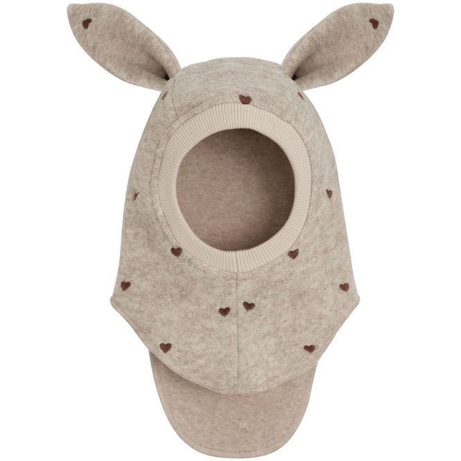 Hovedbilde HUTTEliHUT balaclava i ull m/ører og broderi, ...