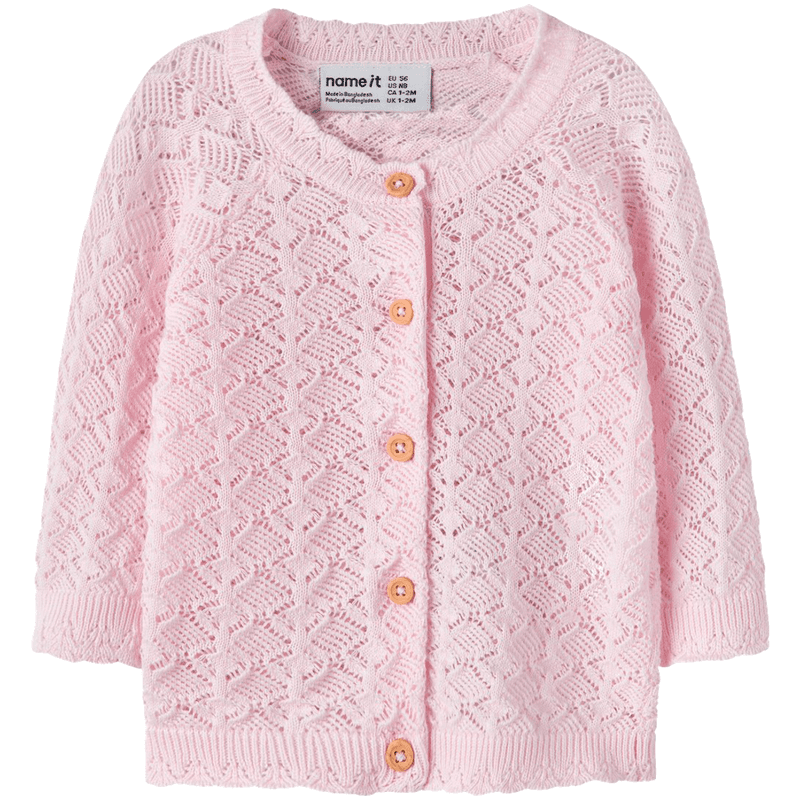 Name It Nbfjenny cardigan til baby, Cradle Pink