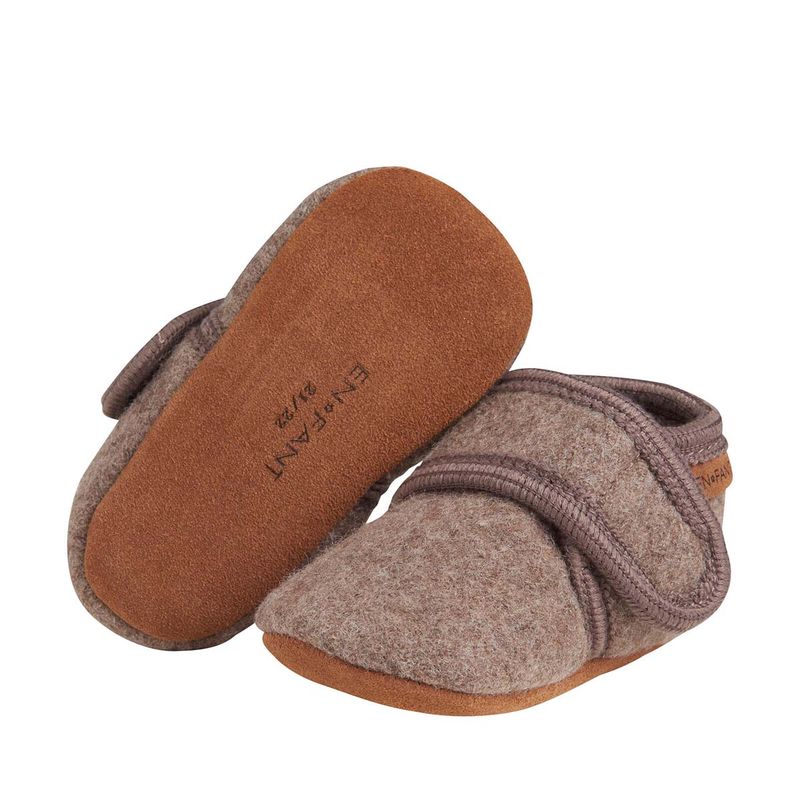 En Fant ulltøfler til barn og baby, Walnut