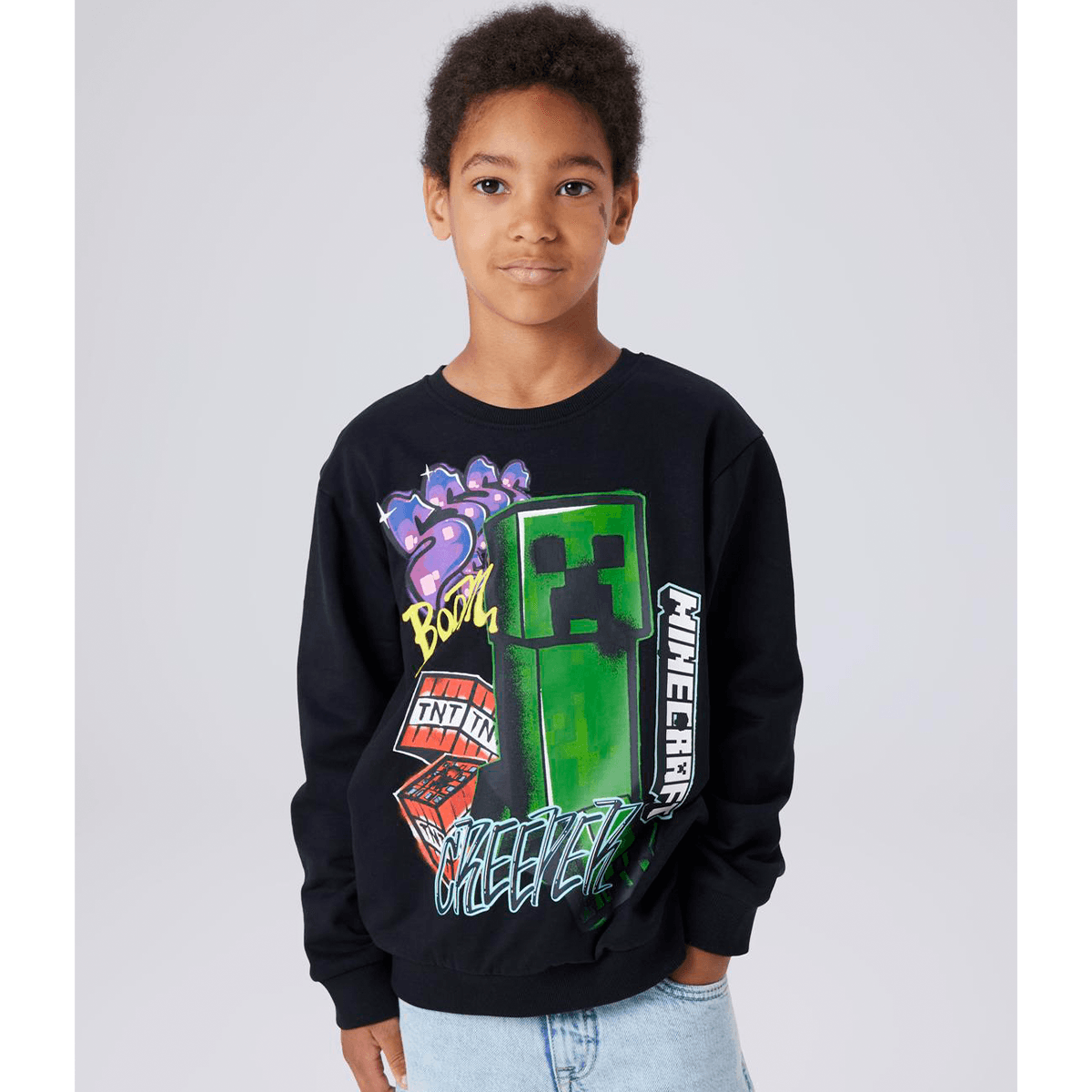 Name It Nkmdai Minecraft sweatshirt, Black