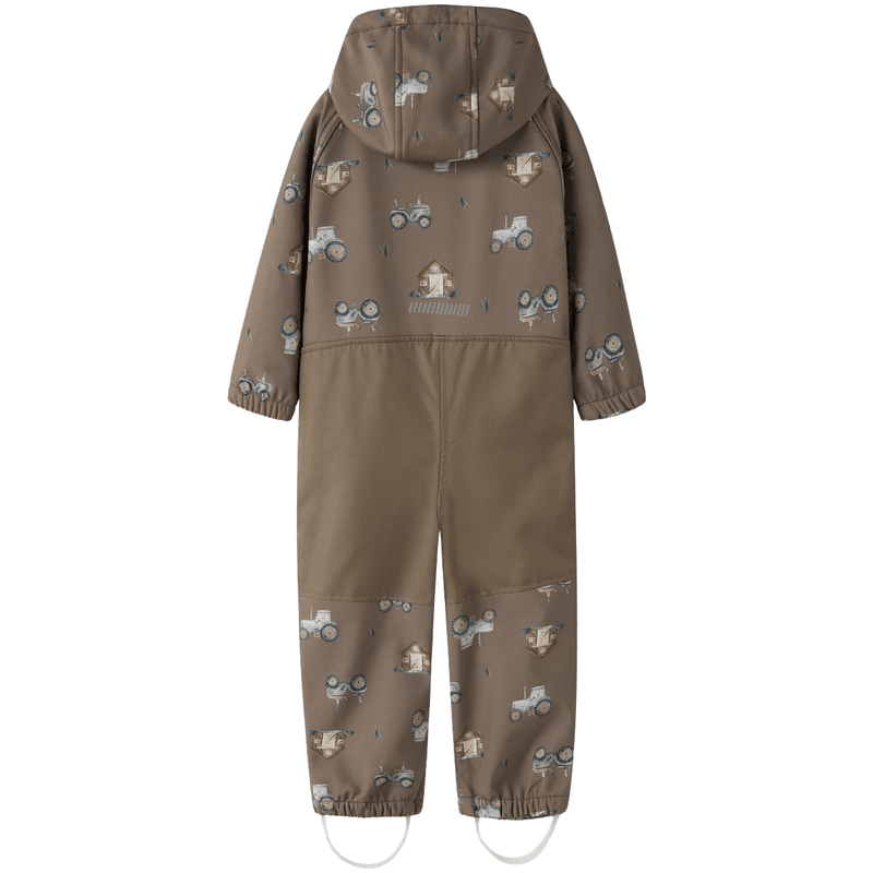Name It Nmmalfa08 softshelldress til småbarn, Walnut