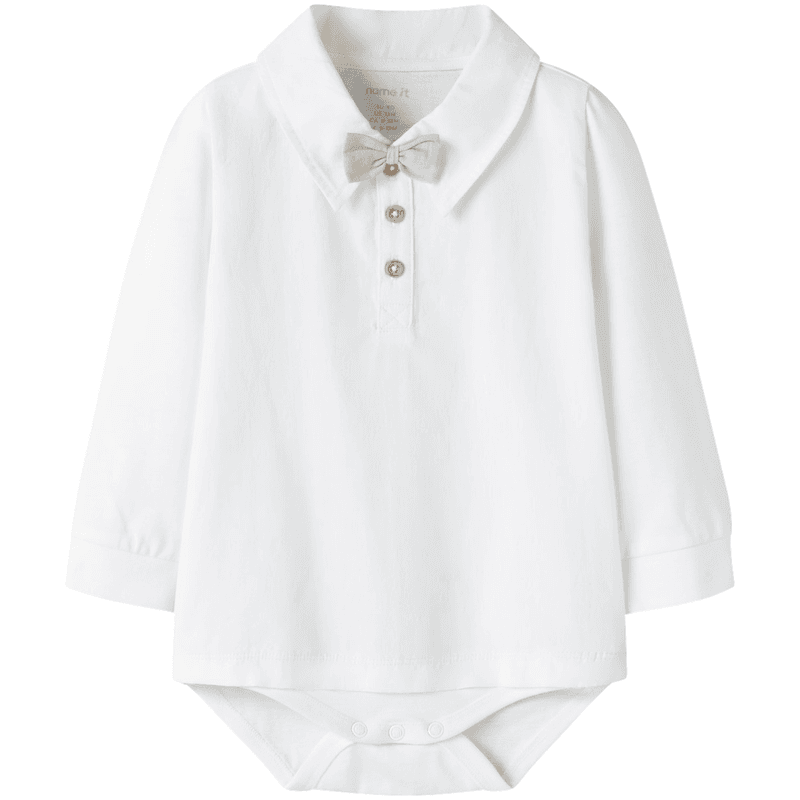 Name It Nbmnoller body m/sløyfe, Bright White