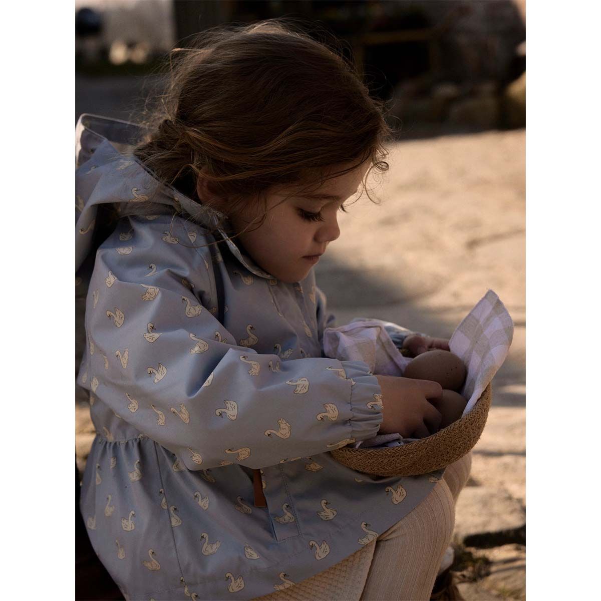 Lil' Atelier Nmfgudrun vår-og høstjakke småbarn, Zen Blue