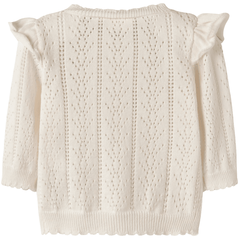 Lil' Atelier Nbfjela cardigan til baby, Coconut Milk