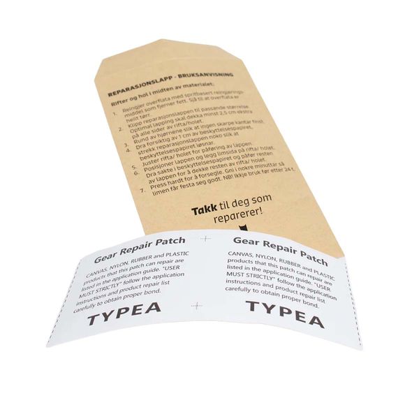 Hovedbilde Kattnakken reparasjonslapper til regntøy, Blank