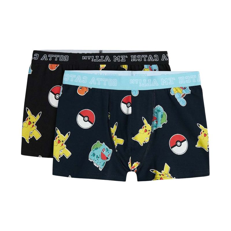 Name It Nkmasgar Pokemon 2-pack boxer, Black