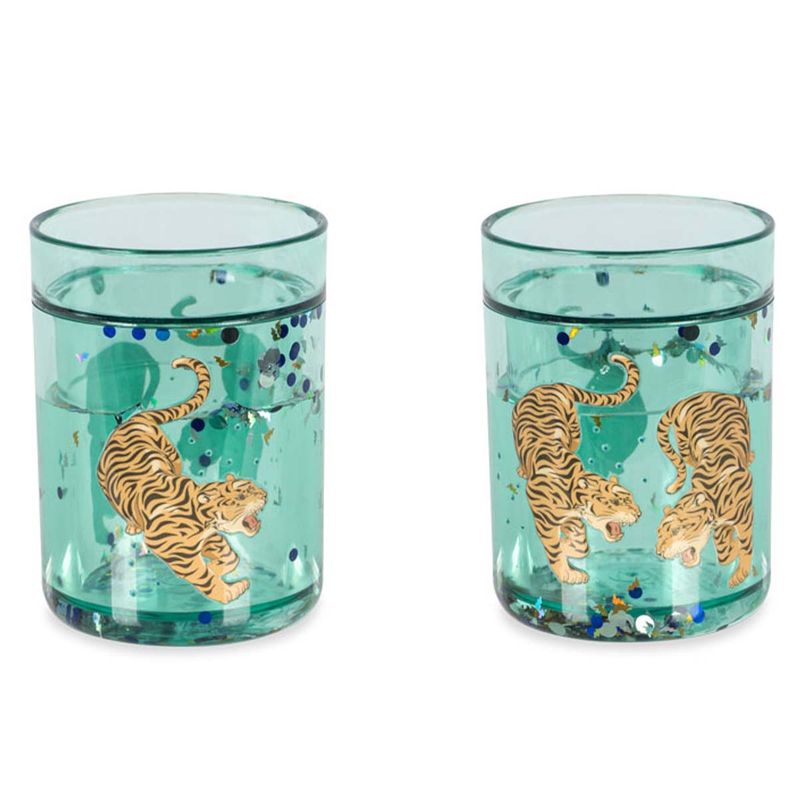 Konges Sløjd 2-pack glitter kopper, Tiger Ruggito