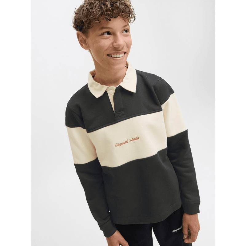 Jack and Jones Junior Jornorrebro pologenser, Black