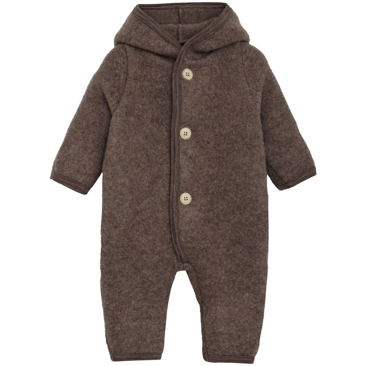 HUTTEliHUT Pixie Ullfleecedress, Brown Melange